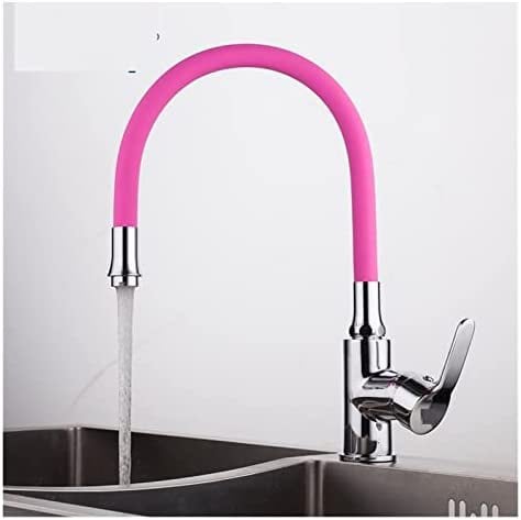 Silica Gel Nose Any Direction Rotating Kitchen Faucet Cold and Hot Water Mixe （p