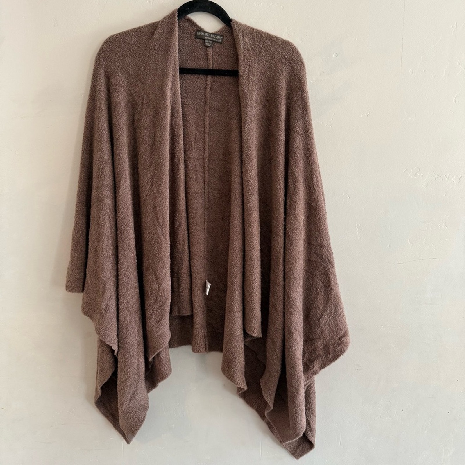 Barefoot Dreams Bamboo Chic Lite Mocha Open Front Poncho