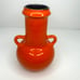 MCM Germany Uebelacker Keramik Pottery Vase Orange + Ikebana Vase 608/20