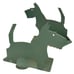 Vintage Scottie Terrier Bookends Green Metal