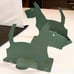 Vintage Scottie Terrier Bookends Green Metal