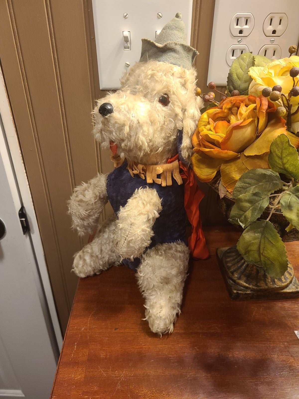 RARE VTG Vintage 1960s 70s 50s Dog in Circus Costume Collectible adorable #7