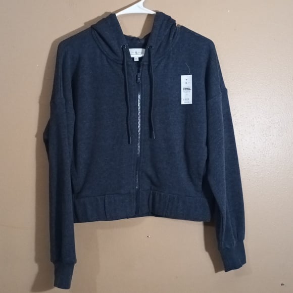 NWT Women's Size XS Lou & Grey Crop Hoodie