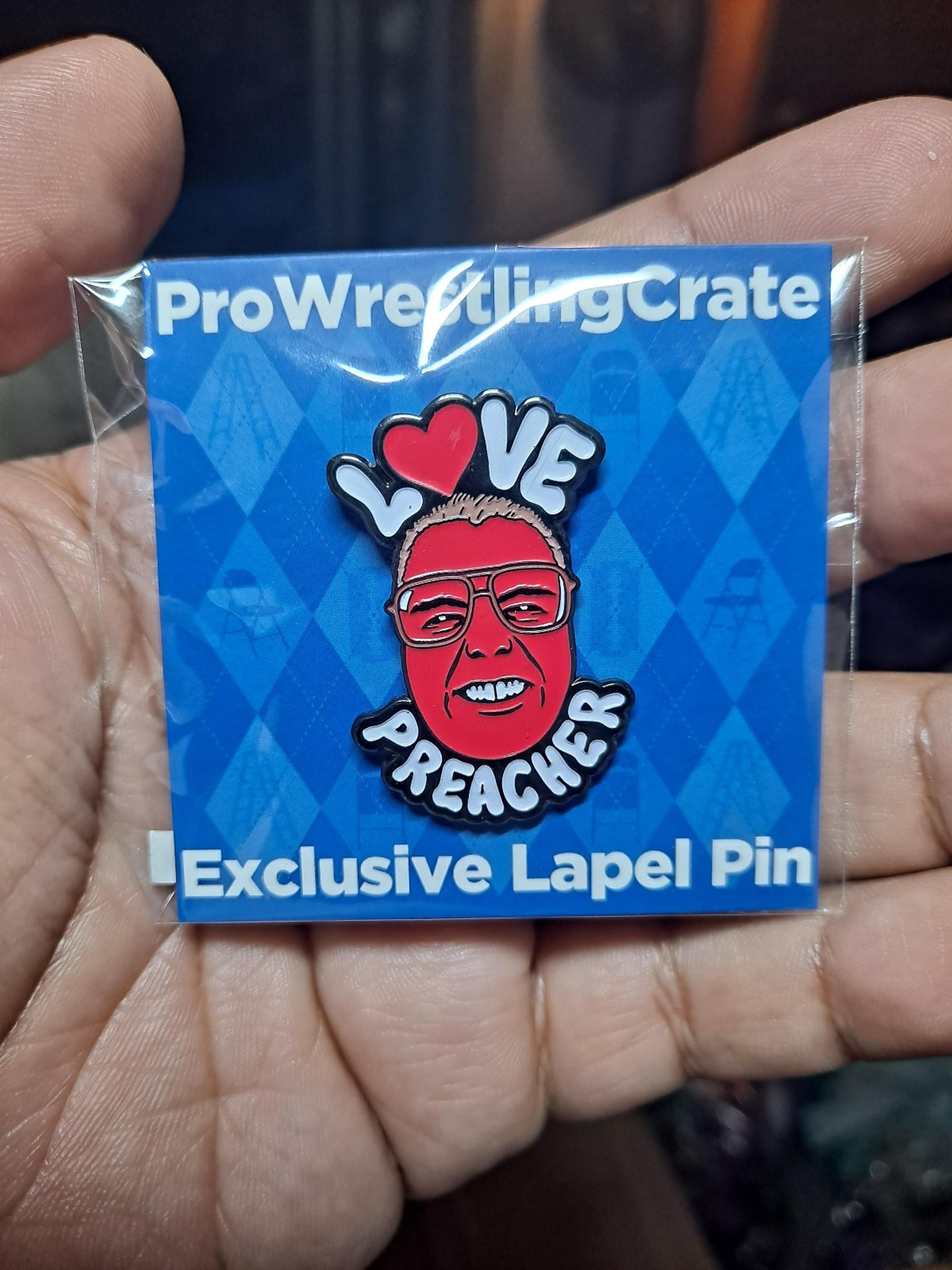 Wrestling Brother Love Enamel Pins