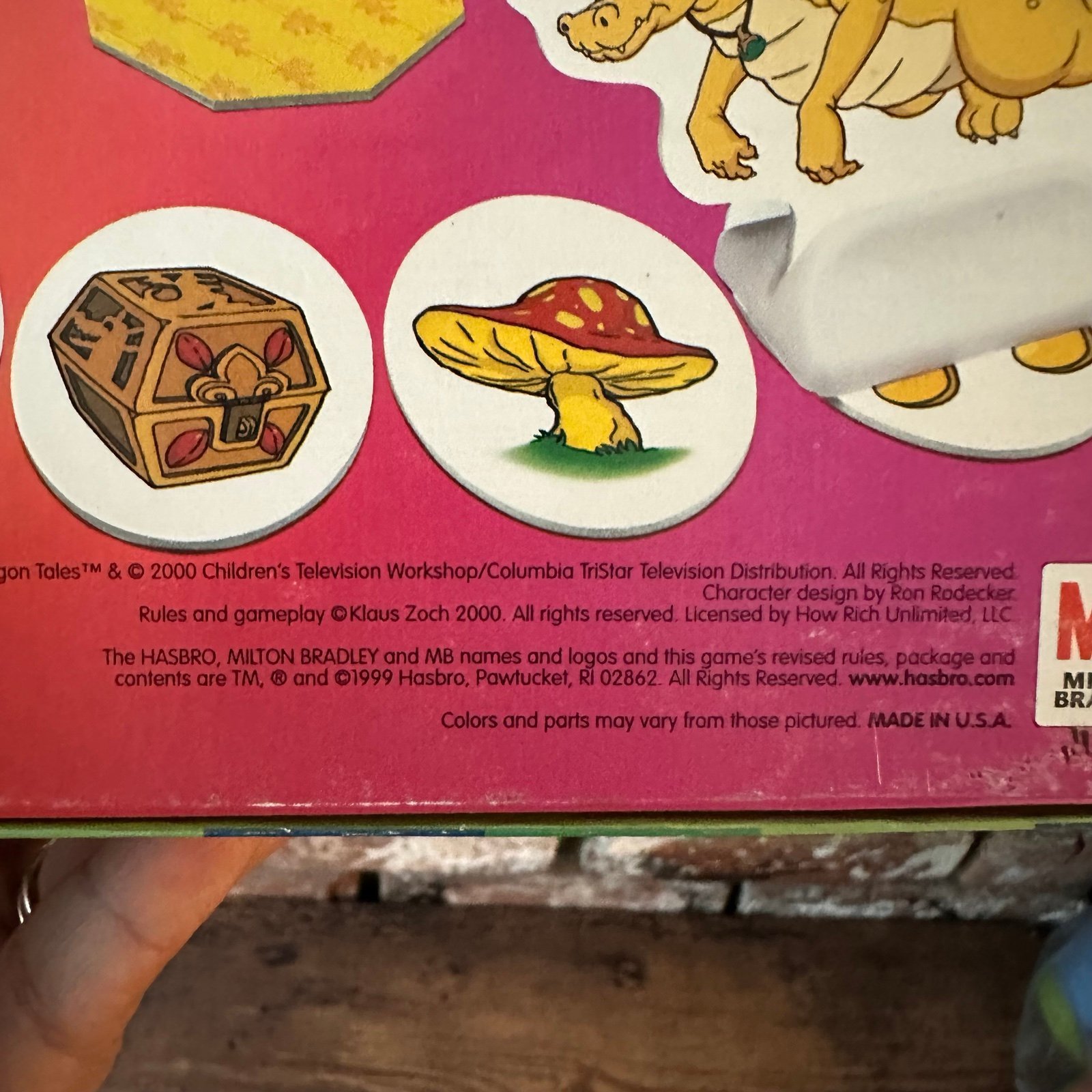 Vintage Dragon Tales Matching Game - Board Games