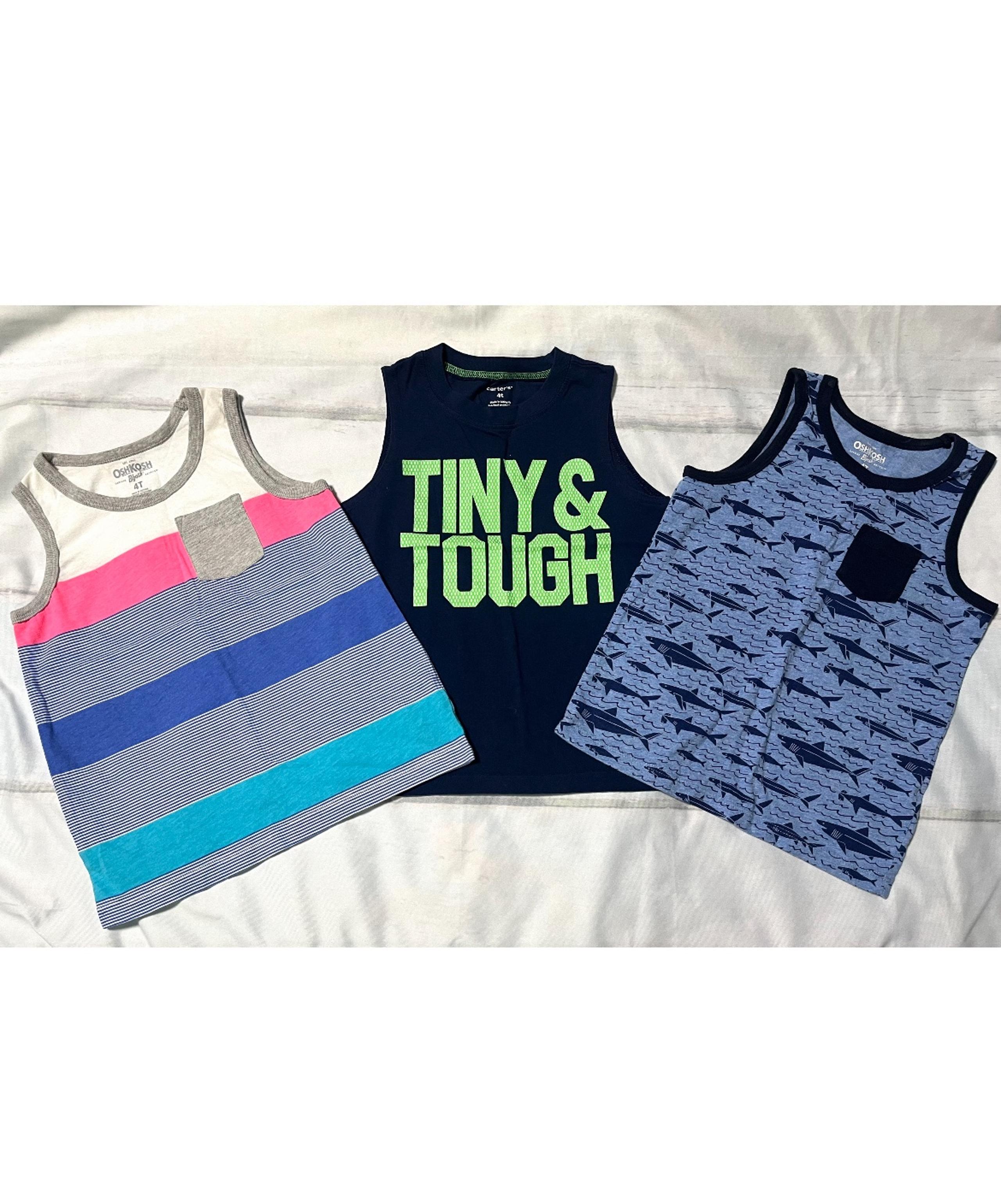 Bundle of 3 sleeveless shirts for boys size 4