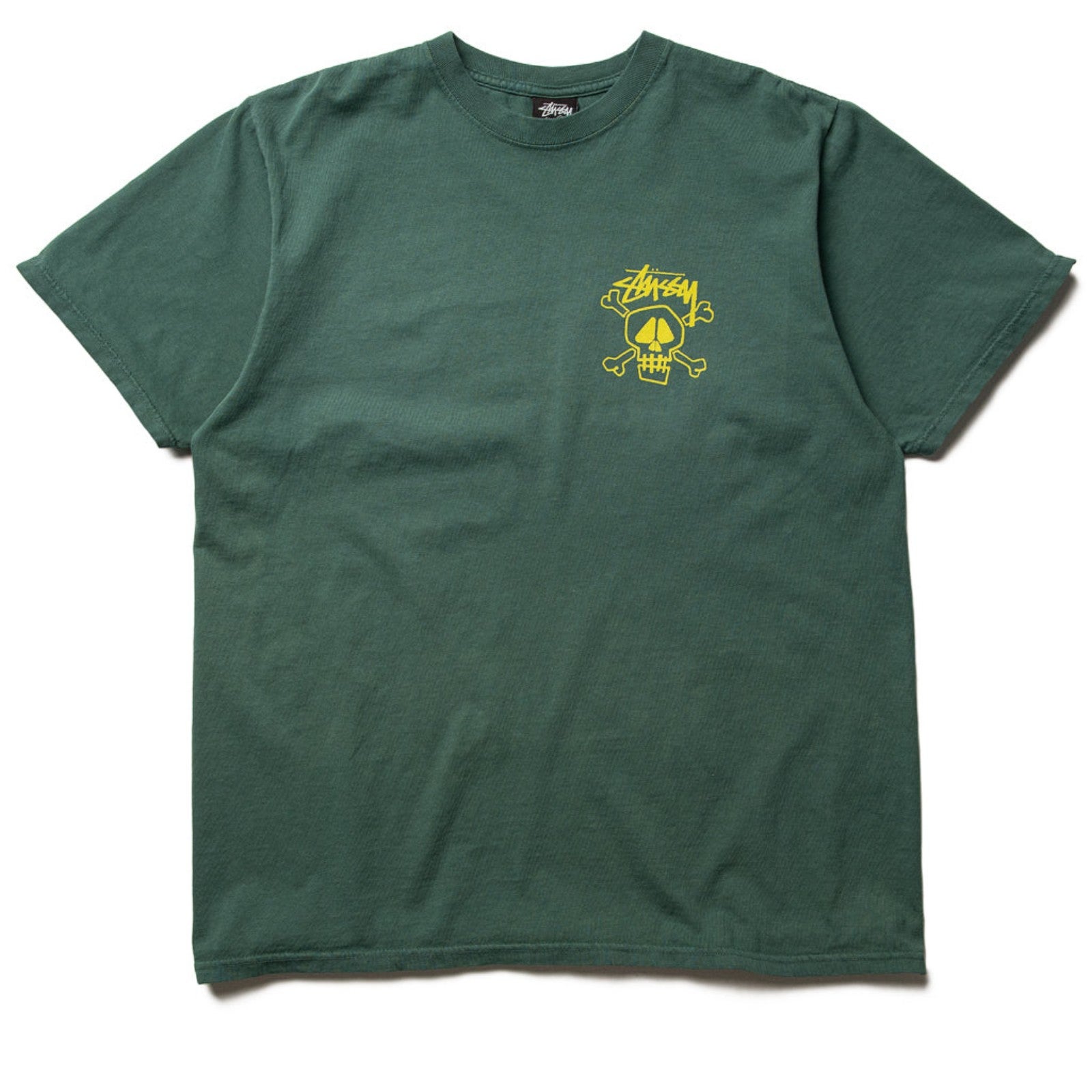 沸騰ブラドン - DYED PIGMENT TEE BONES & SKULL Stussy Forest Size - Green トップス