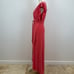 Misa Los Angeles Irina Wrap Maxi Dress Draped Formal Belted Ruffle Pink XS NWT