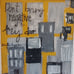 wall art made from an vintage window fr