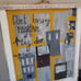 wall art made from an vintage window fr