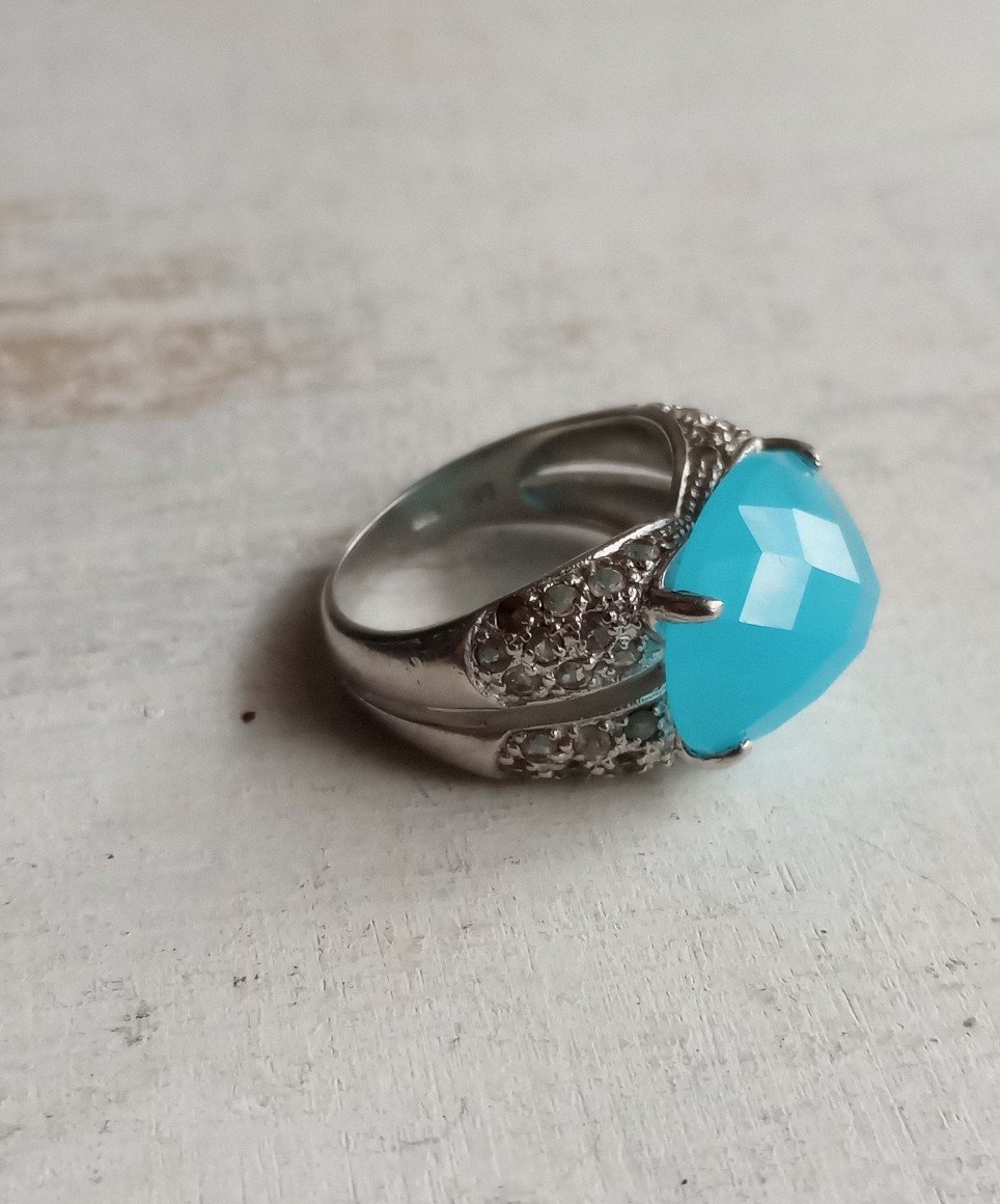 Vintage Turquoise 925 Silver Ring