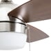 Barcadero 44 Nickel Modern Ceiling Fan with 3 Blades, LED Light Kit,