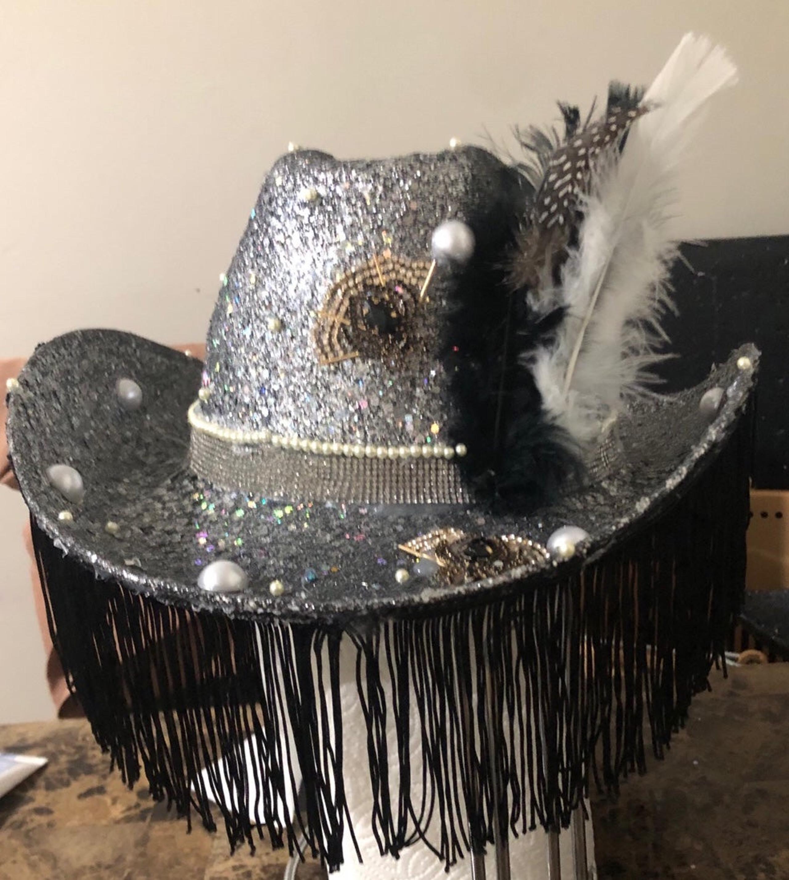 Goth princess cowgirl hat