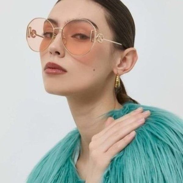 NEW GUCCI GG1206SA 004 GOLD PINK SUNGLASSES