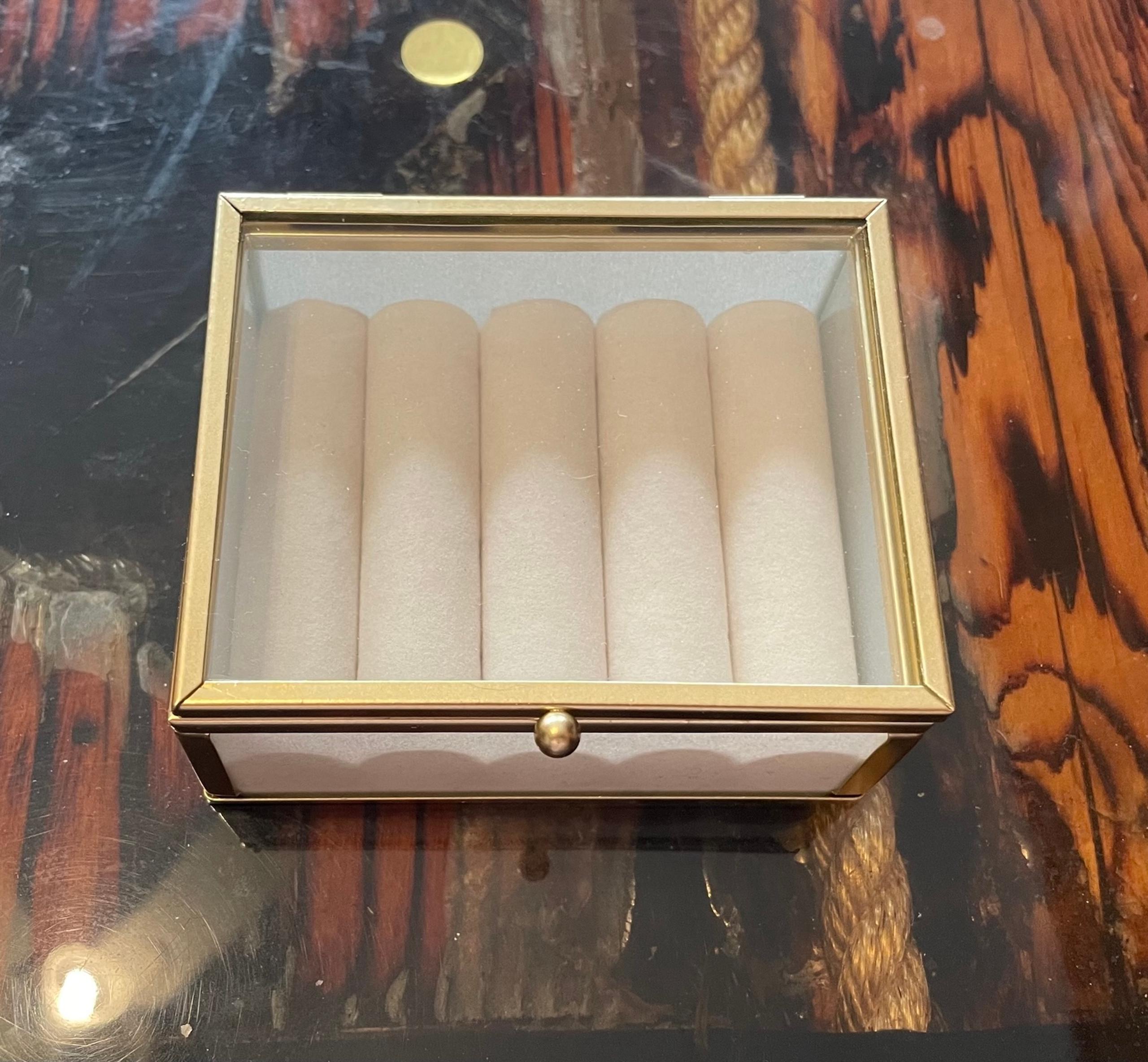 Small Gold Ring Box