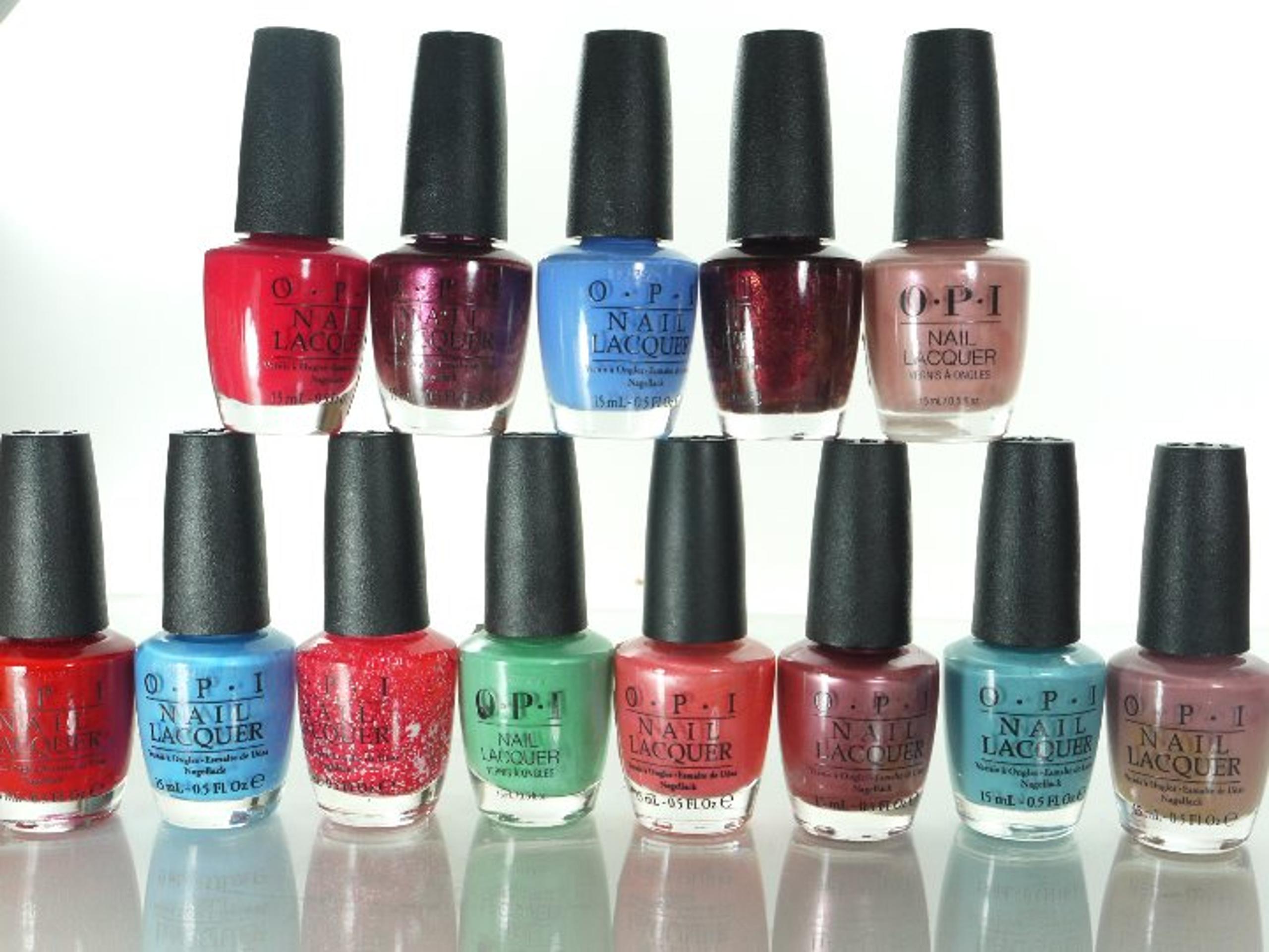 13 OPI NAIL Lacquer diff. colors .5oz ea