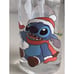 Disney Stitch & Scrump Christmas Santa Hat Soap Dispenser Clear Glass NEW