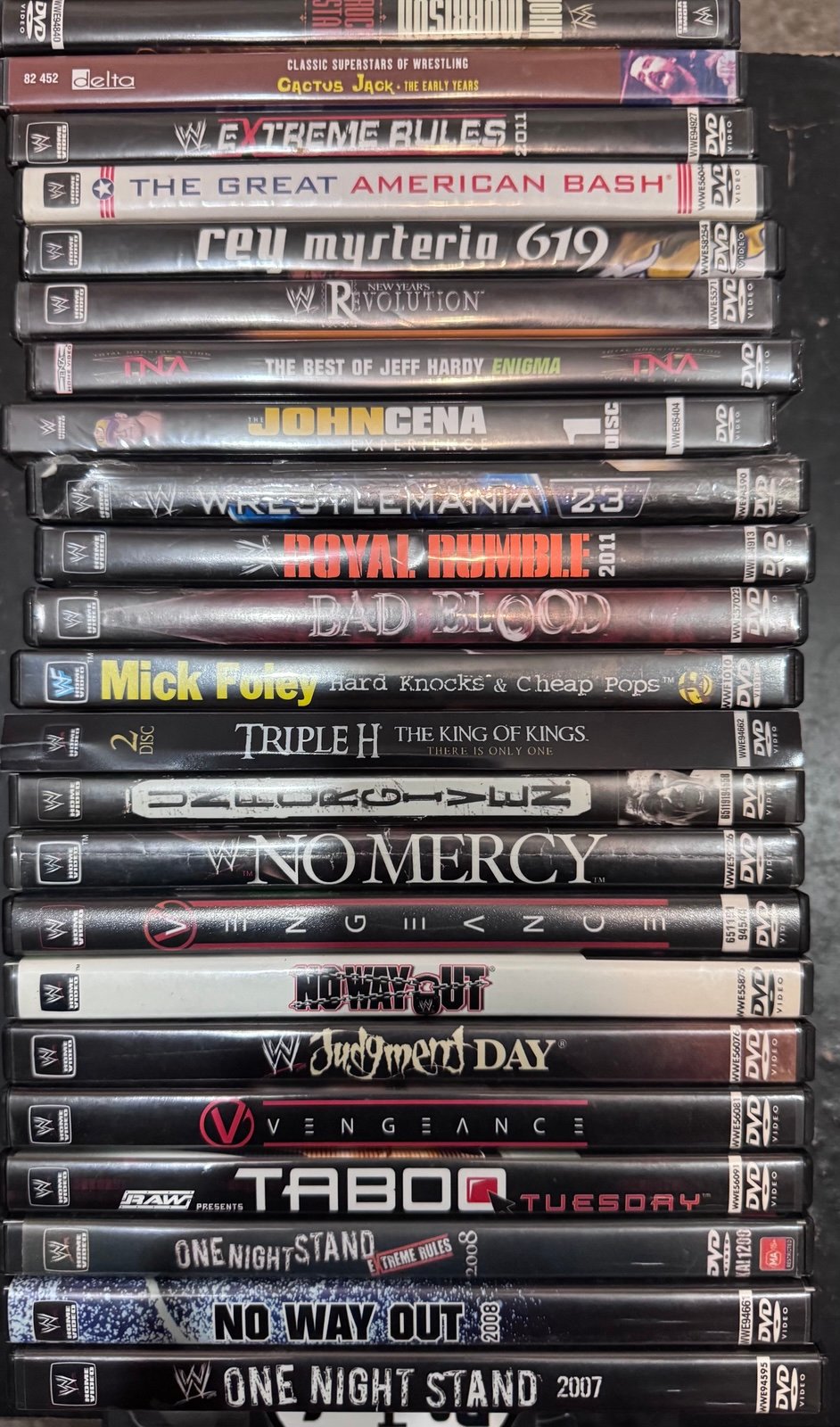 Wrestling dvd lot