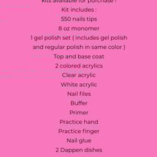Full acrylic nail kit
