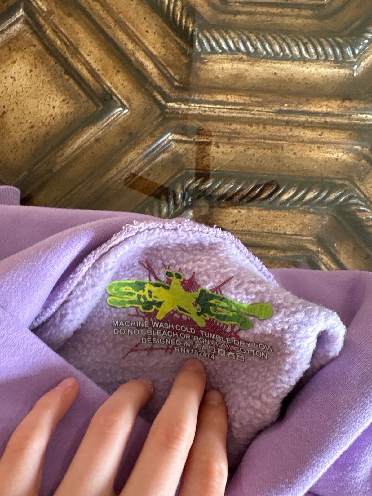 Sp5der Web Acai Purple Hoodie