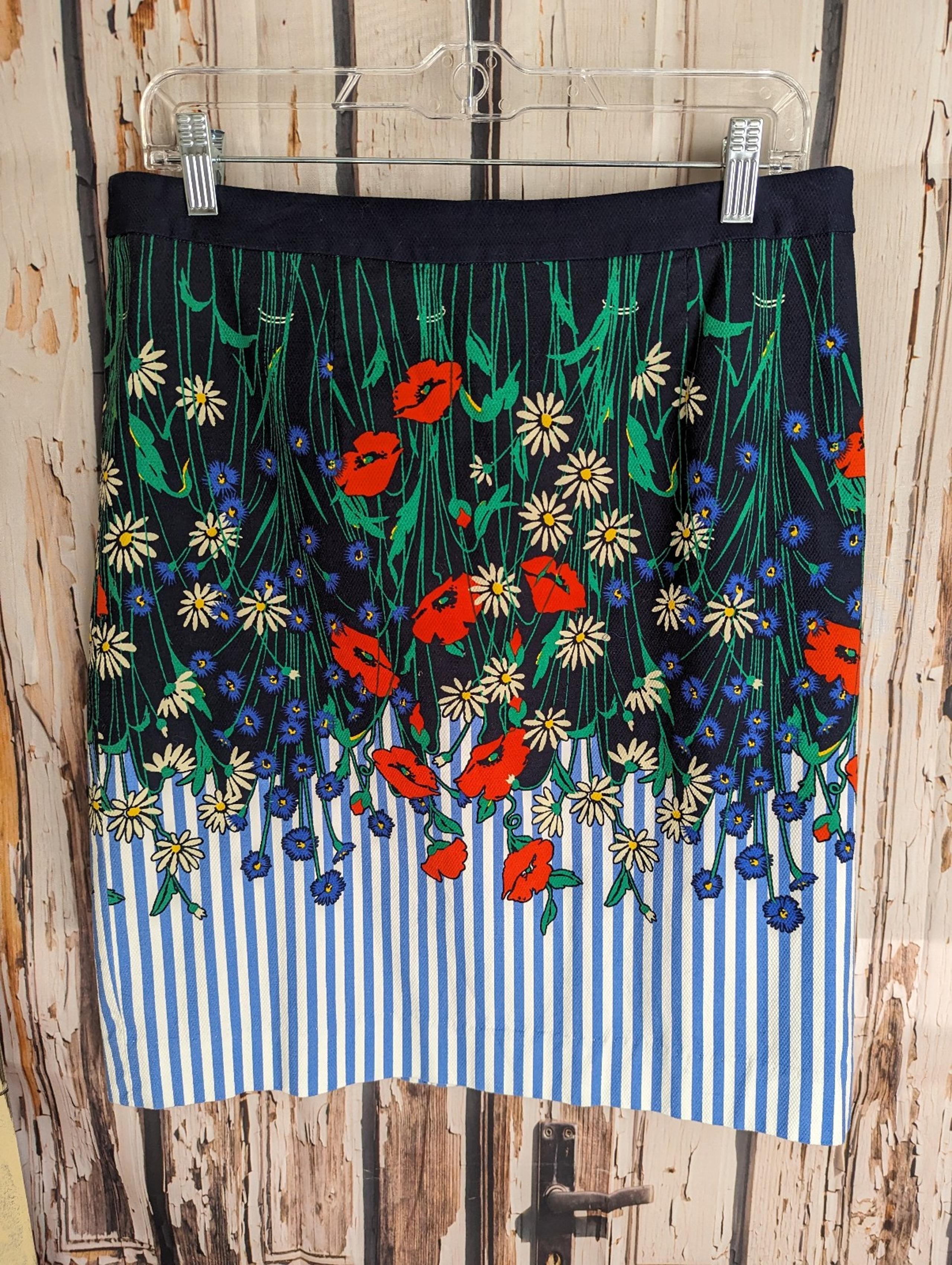 Anthropologie Post Stamp skirt