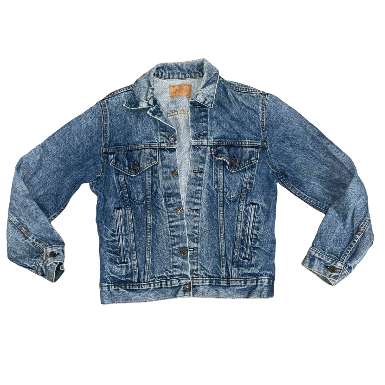 Levi's 70505 0217 Vintage Trucker Jean Jacket Size 38 Red Tab Made US