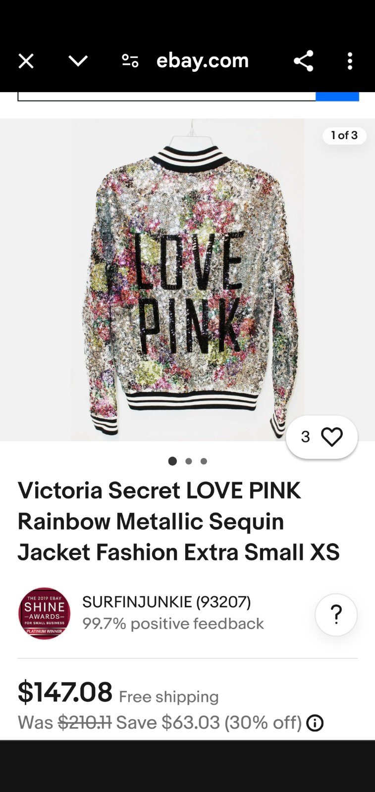 Vintage PINK sequin Jacket