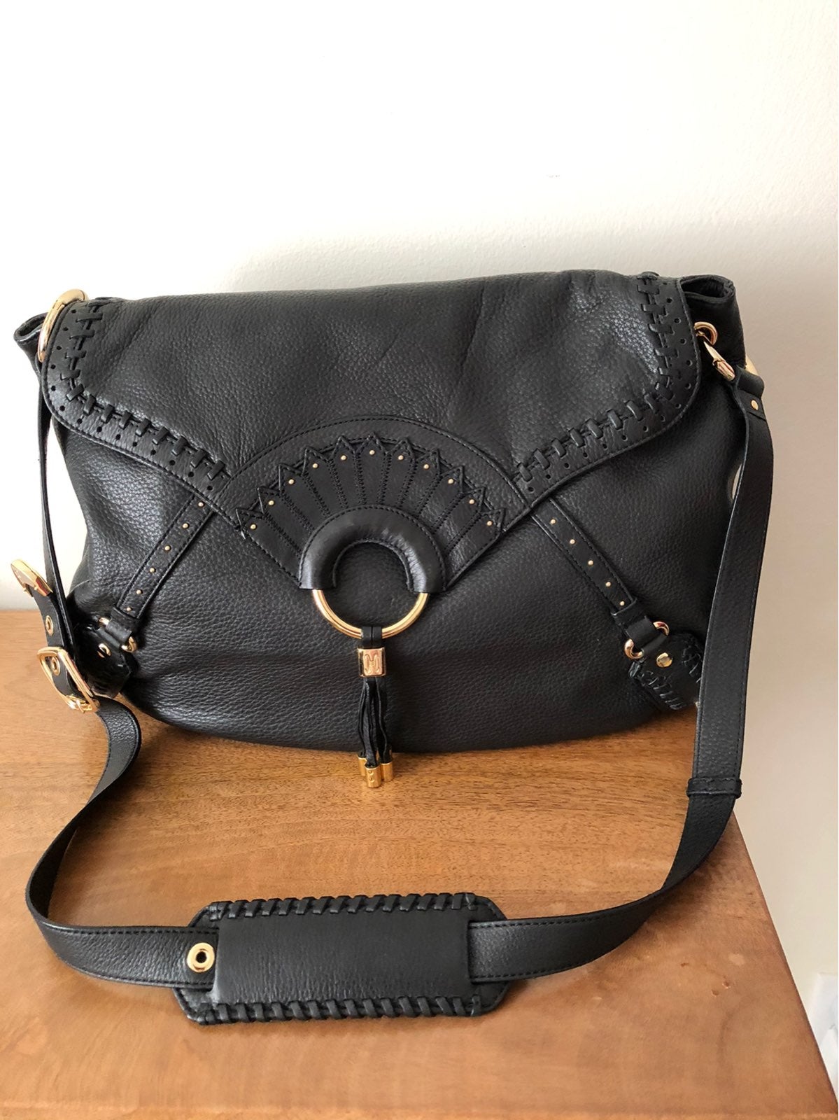 Cole Haan Collection F06 Black Hobo Bag
