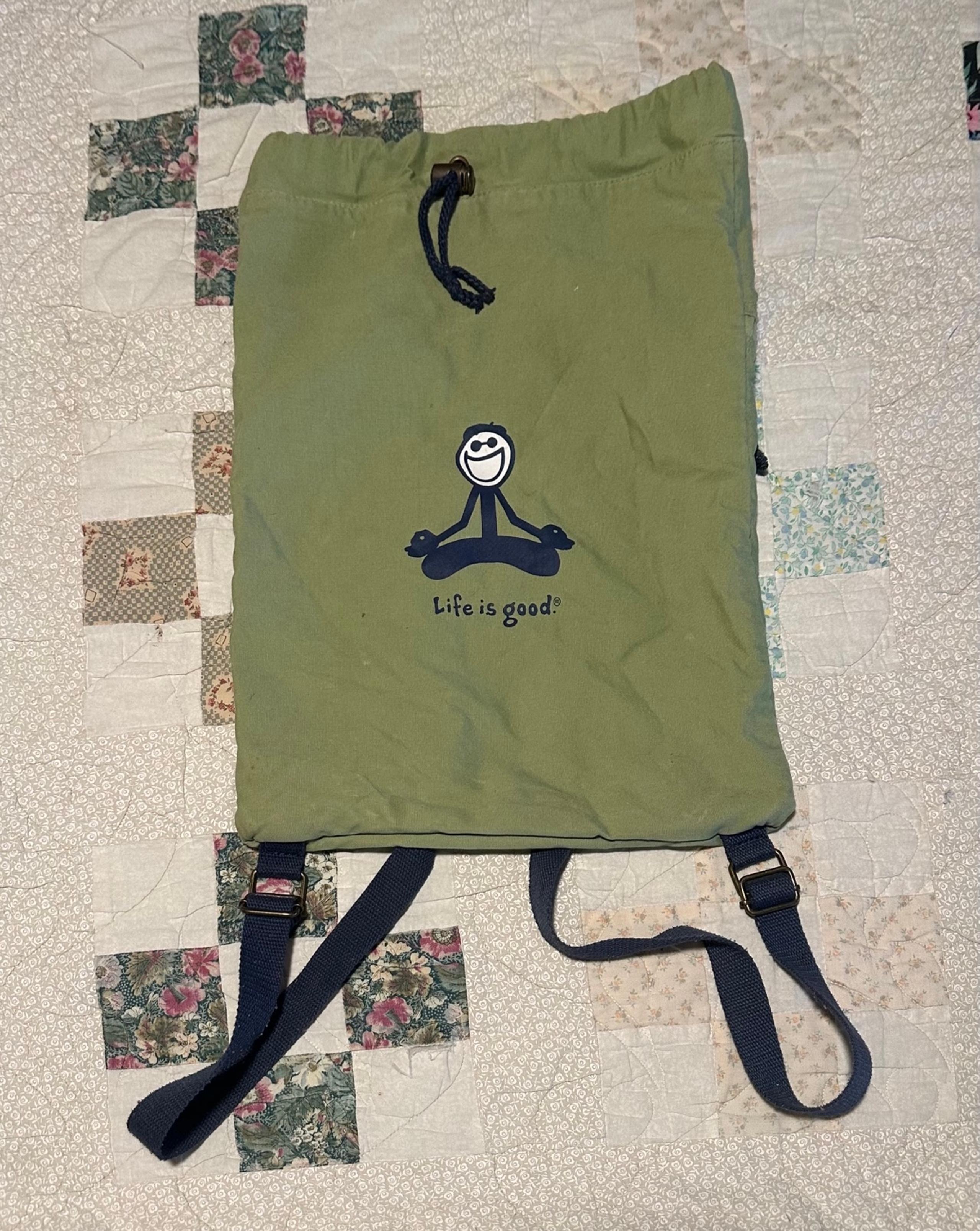 Life is Good backpack