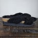 Papillio by Birkenstock Daytona Shearling Womens Size 7 Platform Sandals Black