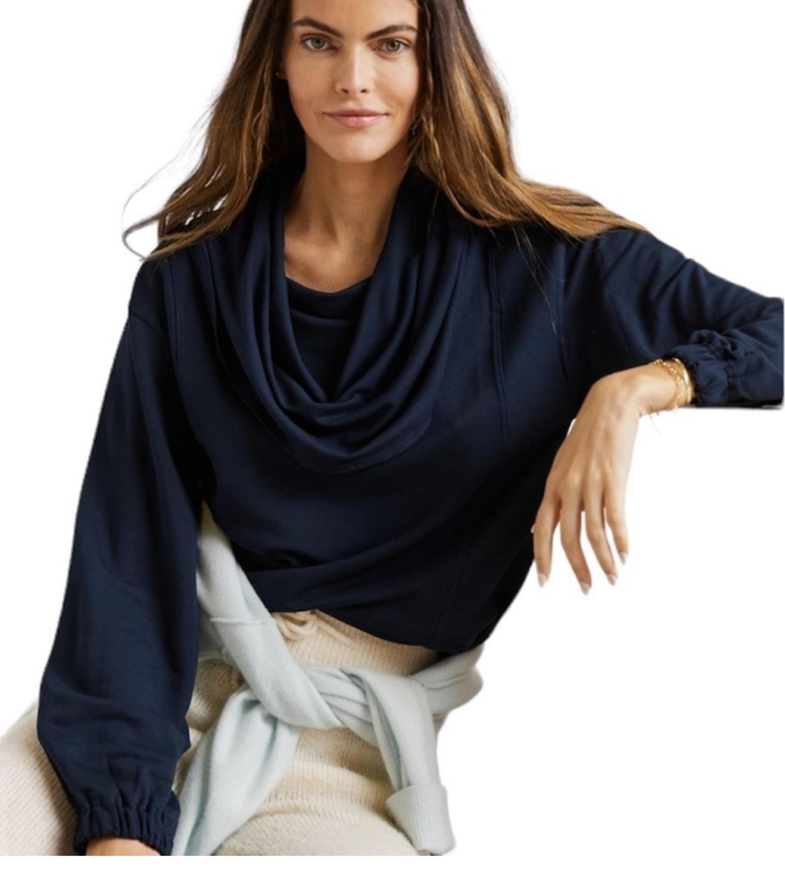 Anthropologie Daily Practice Slouchy Cowl Neck Top