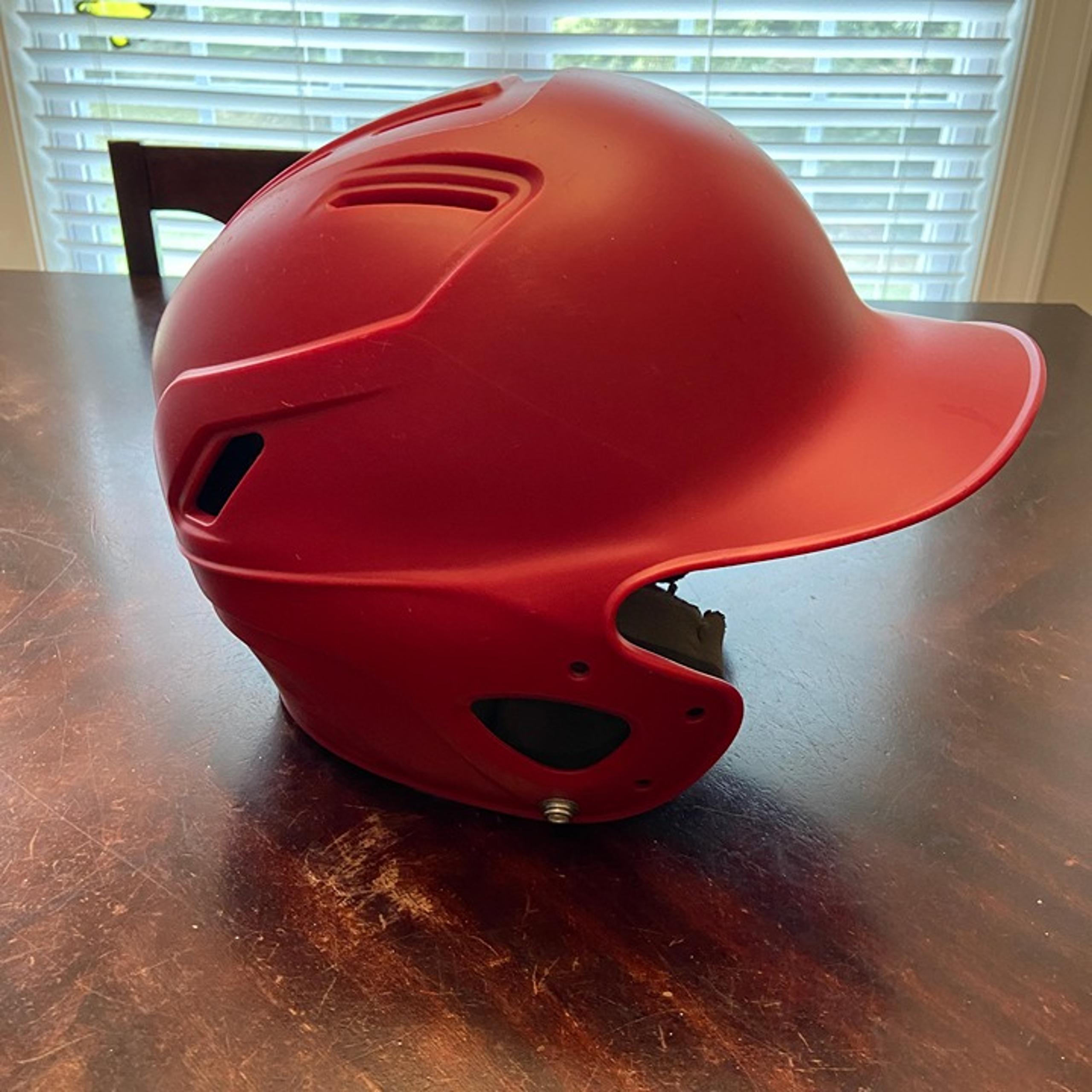Adidas Captain Jr. Baseball Helmet Red Color Sizes 6 1/2" to 7 1/8"