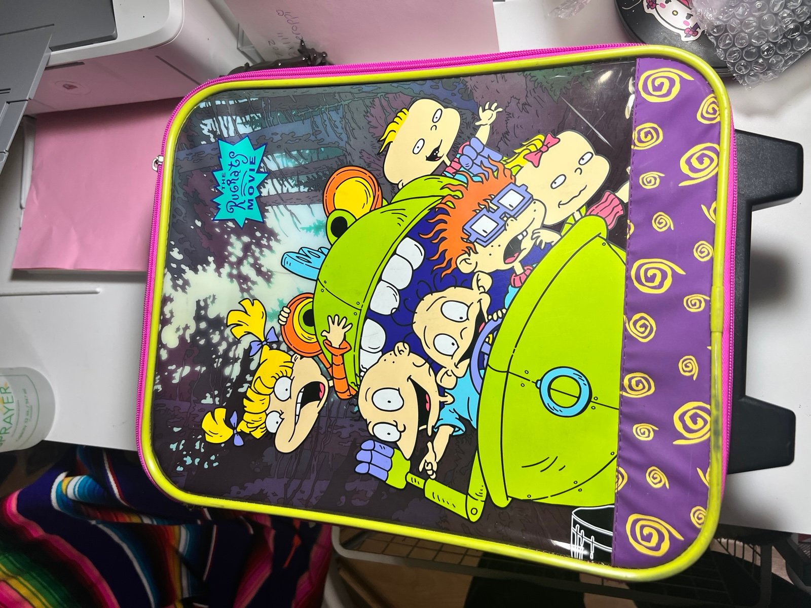 Vintage Rugrats movie suitcase read description