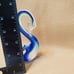 Hand Blown Glass Swan, Sommerso Blue Green Clear Art Glass Crystal Bird Figurine