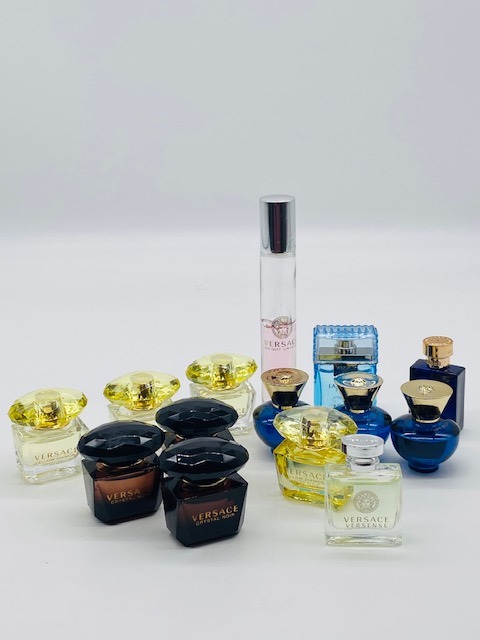 Versace lot of 14 fine fragrance travel splashes