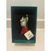 Reed & Barton Glass Ornament Cat In Stoking Cristalized w/Swarovski C3103 Rare