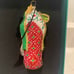 Reed & Barton Glass Ornament Cat In Stoking Cristalized w/Swarovski C3103 Rare