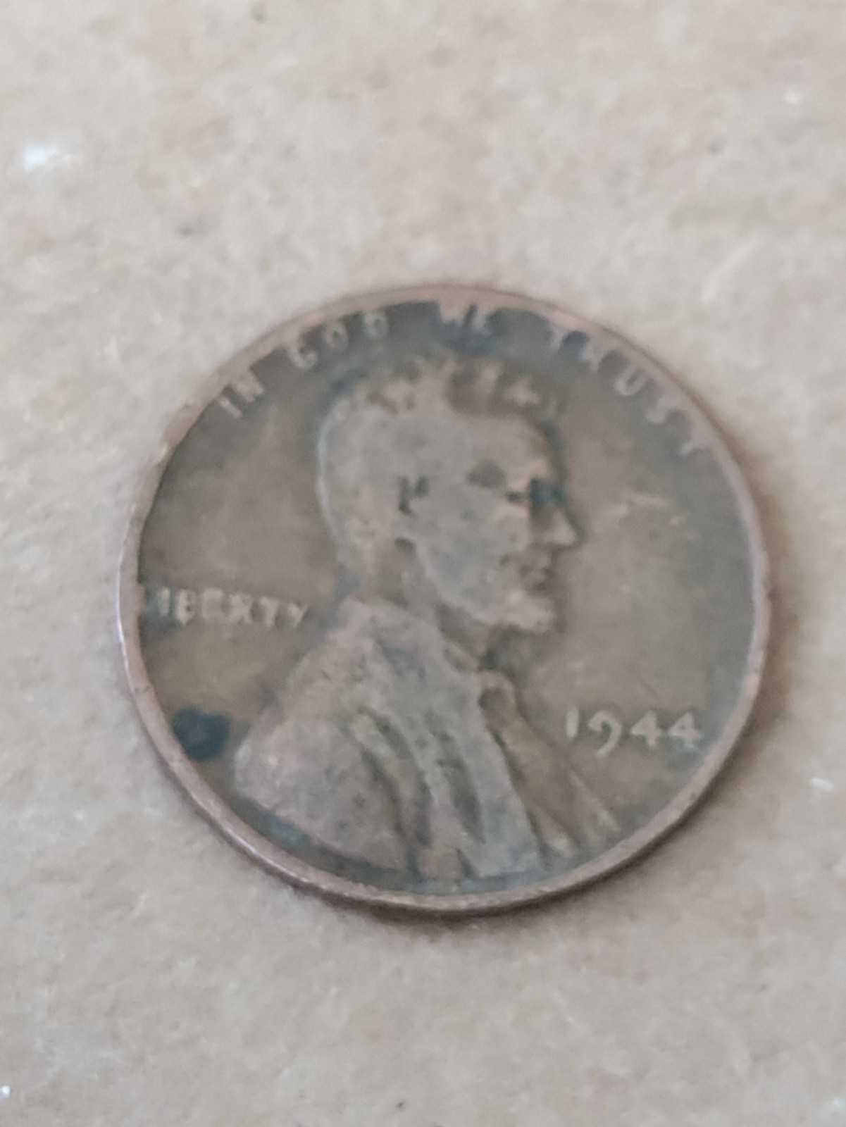 Tools .1944 Wheat Penny Error No Mint Mark ( L ) in Liberty Rim Error Cent Coin