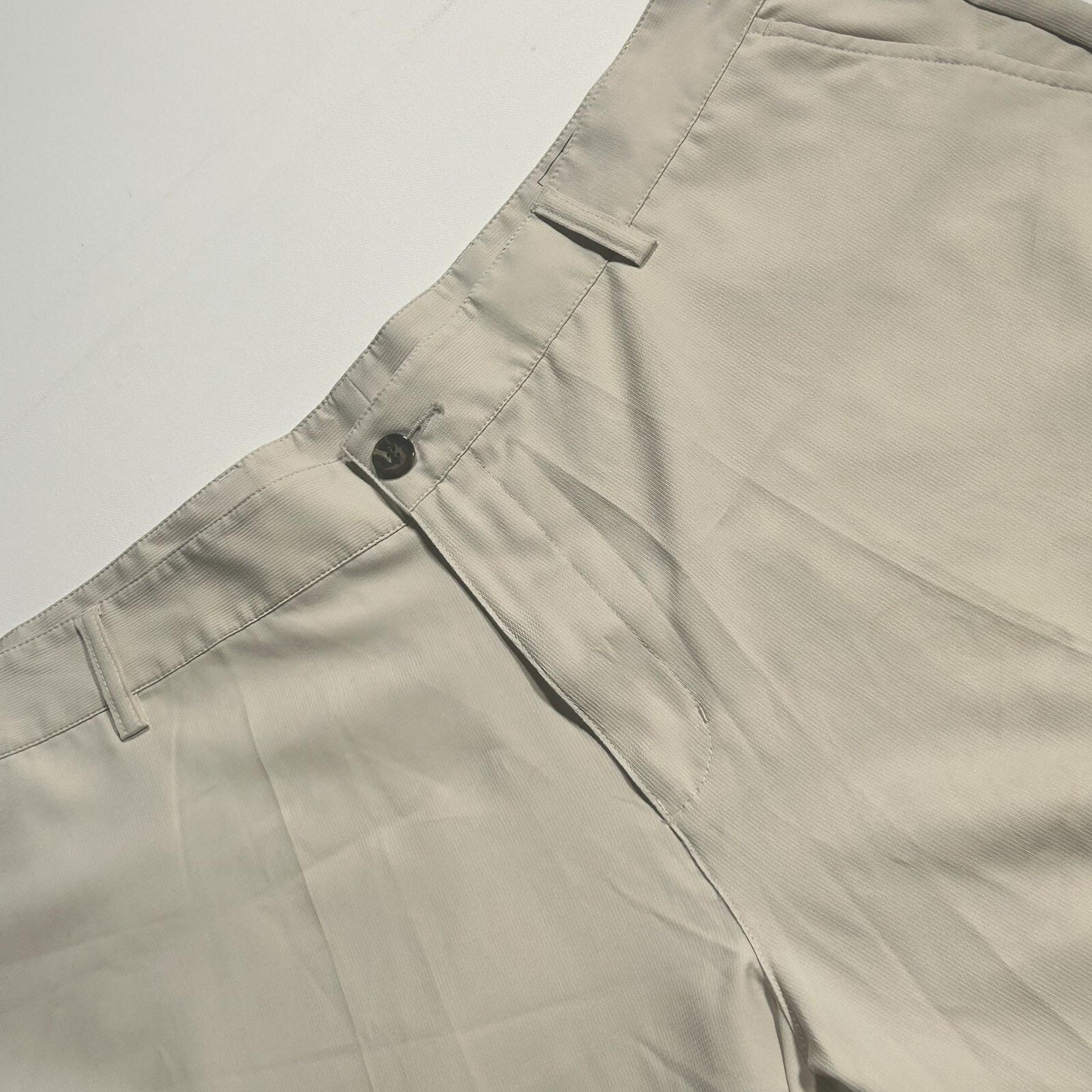 Golf Shorts Men’s 40 Solid beige 100% polyester - Adidas