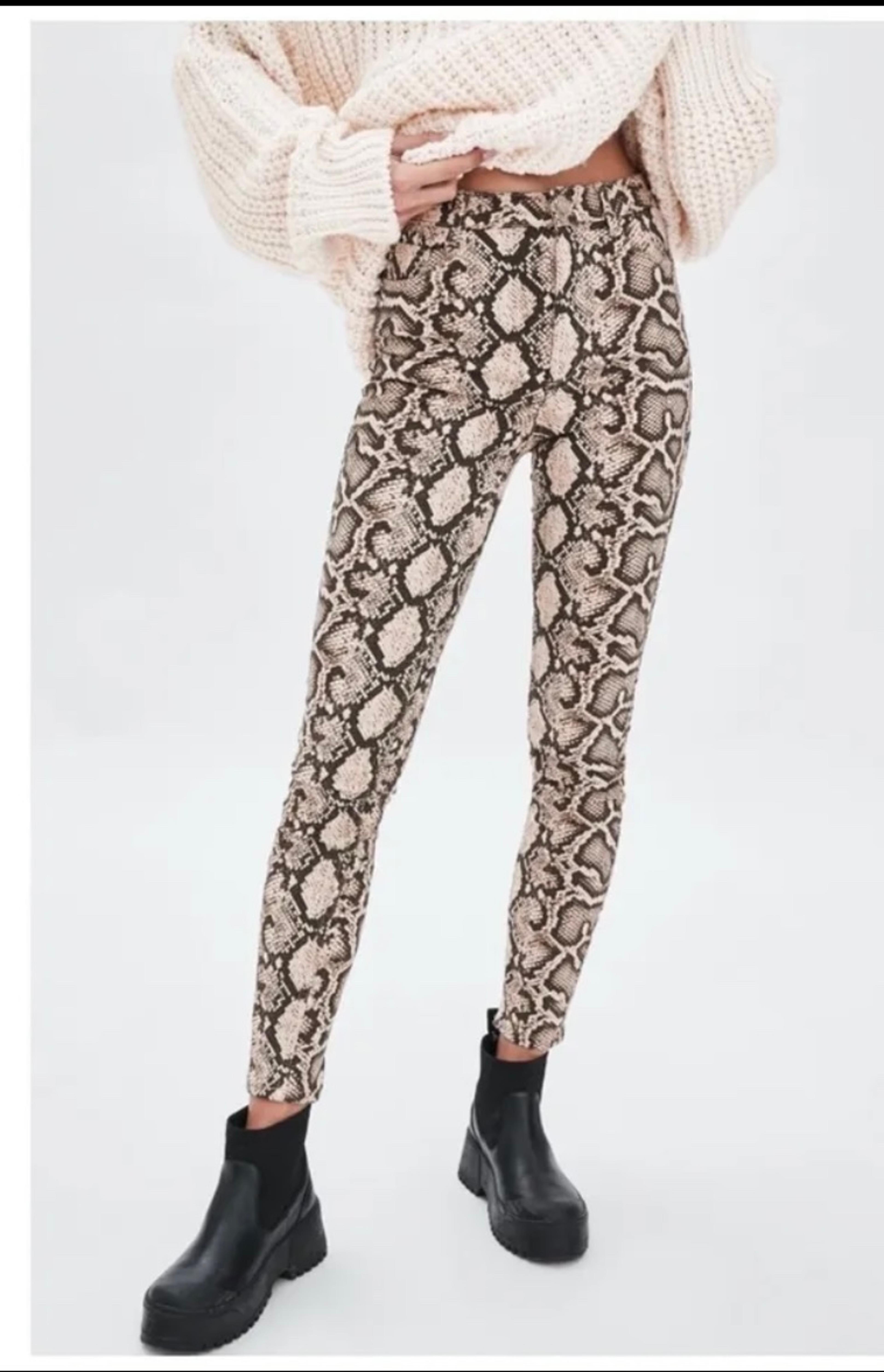 Snakeskin jeans zara Clearance