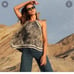 Express Snake Print Chain Tie Back Handkerchief Top. Stunning and unique! Lightw