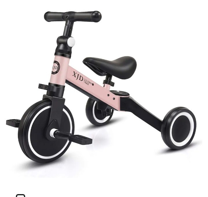 XJD 5 in 1 Kids Tricycles for 12 Month to 3 Years Old Toddler Bike Kids Trike Bo