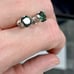 1 Carat Green Moissanite Diamond Stud Earrings