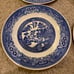 Set of 4 vintage willow ware royal China plates