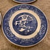 Set of 4 vintage willow ware royal China plates