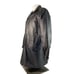Fashion Elements Leather Long Coat Men Medium Black FullZip Pocket Insulated VTG