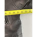 Fashion Elements Leather Long Coat Men Medium Black FullZip Pocket Insulated VTG