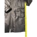 Fashion Elements Leather Long Coat Men Medium Black FullZip Pocket Insulated VTG