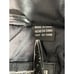 Fashion Elements Leather Long Coat Men Medium Black FullZip Pocket Insulated VTG