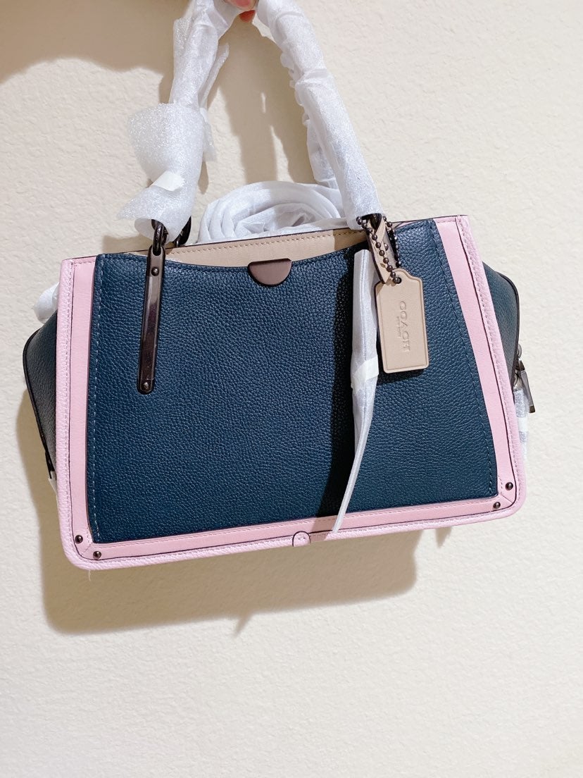 COACH DREAMER satchel 31633 Colorblock Leather laptop tote shoulder Bag